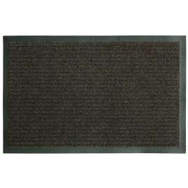 Fanmats 58805 Boot/Shoe Scraper Mat, 30 in L, 18 in W, Parquet Pattern, Olefin Surface, Brown