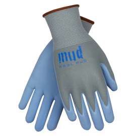 mud Cool Mud Series 022GB-S Breathable, Ultra-Lightweight Coated Gloves, Unisex, S, Foam Nitrile Coating, Glacier Blue