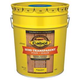 Cabot 140.0016306.008 Deck and Siding Stain, Semi-Transparent, Neutral Base, Liquid, 5 gal