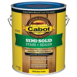 Cabot 140.0017416.007 Deck and Siding Stain, New Cedar, Liquid, 1 gal