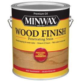 Minwax Wood Finish 71041000 Wood Stain, Golden Pecan, Liquid, 1 gal, Can