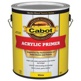 Cabot Problem-Solver 140.0008022.007 Exterior Primer, White, 1 gal