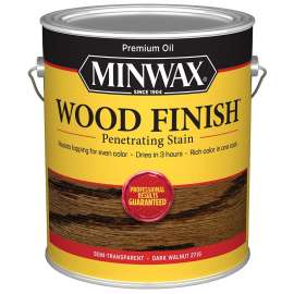 Minwax Wood Finish 710810000 Wood Stain, Dark Walnut, Liquid, 1 gal, Can