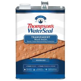 Thompson's WaterSeal TH.091401-16 Waterproofing Stain, Sedona Red, 1 gal, Can