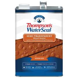 Thompson's WaterSeal TH.042831-16 Waterproofing Stain, Sequoia Red, 1 gal, Can