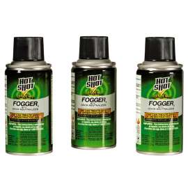 HOT SHOT 96180 Fogger with Odor Neutralizer, 2000 cu-ft Coverage Area, Light Yellow/Water White