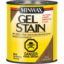 Minwax 26013 Gel Stain, Chestnut, Liquid, 946 mL