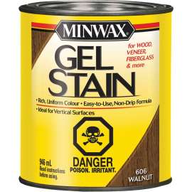 Minwax 26063 Gel Stain, Walnut, Liquid, 946 mL, Can