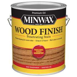 Minwax Wood Finish 710450000 Wood Stain, Gunstock, Liquid, 1 gal, Can