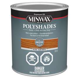 Minwax PolyShades 343034444 Polyurethane, Satin, Liquid, Olde Maple, 946 mL