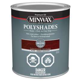 Minwax 348034444 Polyshades, Gloss, Liquid, Bombay Mahogany, 946 mL, Can