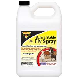 Bonide 46179 Barn and Stable Fly Spray, Liquid, Brown/Yellow, Mild Solvent, 4 gal