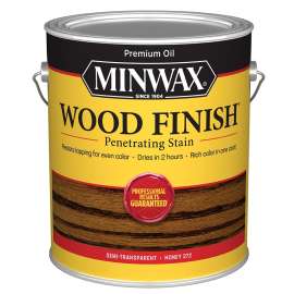 Minwax Wood Finish 711490000 Wood Stain, Honey, Liquid, 1 gal, Can