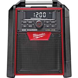 Milwaukee 2792-20 Jobsite Radio, 18 V, 1.5 to 4 Ah, 10-Channel