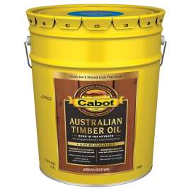 Cabot 19400 Series 140.0019460.008 Australian Timber Oil, Jarrah Brown, Liquid, 5 gal, Pail