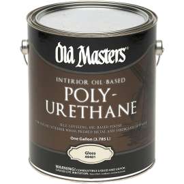 Old Masters 49401 Polyurethane, Gloss, Liquid, Clear, 1 gal, Can