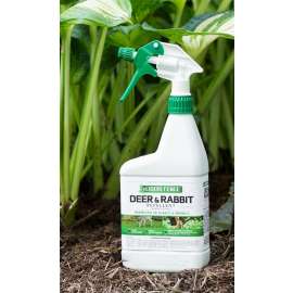 LIQUID FENCE HG-71126 Ready-to-Spray Deer and Rabbit Repellent, 500 sq-ft Coverage Area Bottle