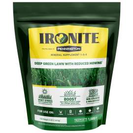 Ironite 100519429 Lawn Fertilizer, 3 lb Bag