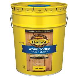 Cabot 140.0019200.008 Deck and Siding Stain, Natural, Liquid, 5 gal, Can