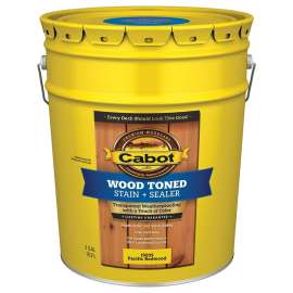 Cabot 19200 Series 140.0019205.008 Deck and Siding Stain, Pacific Redwood, Liquid, 5 gal, Can