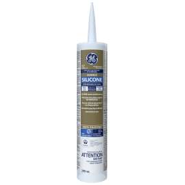 GE Silicone II SE2184 Window and Door Sealant, Clear, 299 mL