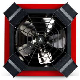 Stelpro Spider SGH4002R Electric Fan Heater, 16.7 A, 208/240 V, 3000, 4000 W, 13,650 Btu, 400 sq-ft Heating Area