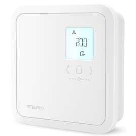Stelpro ST402PFF Programmable Electronic Thermostat, 120/208/240 V, 4000 W, Thermistor Sensor, White