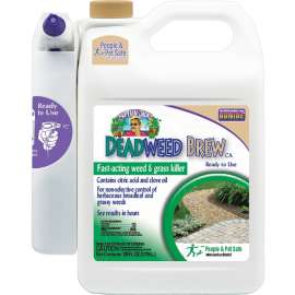 Bonide Captain Jack's 26222 Ready-to-Use Deadweed Brew with Battery Powered Sprayer, Liquid, Clear/Yellow, 1 gal