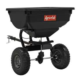 AGRI-FAB 45-0530 Tow Behind Broadcast Spreader, 14,000 sq-ft Coverage Area, 120 in W Spread, 80 lb Hopper
