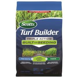 Scotts Turf Builder 23002 Triple-Action Lawn Fertilizer, 4.3 lb Bag, Solid, 21-22-4 N-P-K Ratio