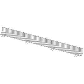 FRONT WIRE SINGLE CHROME 36IN