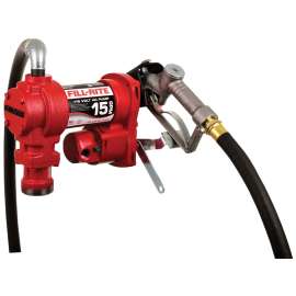 Fill-Rite FR600 FR610H AC Pump with Hose, Motor: 1/6 hp, 34 in L Suction Tube, 3/4 in Outlet, 15 gpm, Iron