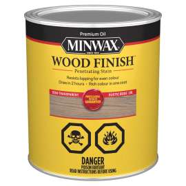 Minwax 701004444 Interior Wood Stain, Rustic Beige, Liquid, 1 qt
