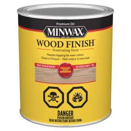 Minwax 701024444 Interior Wood Stain, Silvered Gray, Liquid, 1 qt