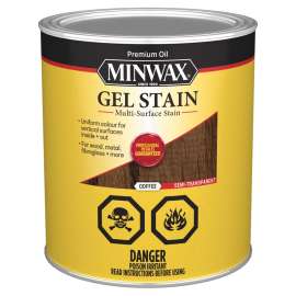 Minwax 660910000 Gel Stain, Coffee, Liquid, 1 qt, Can