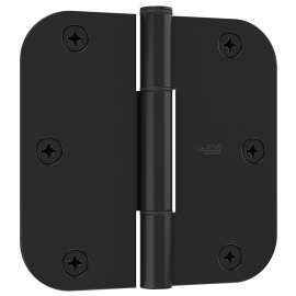 National Hardware Squeak Guard Series N830-447 Door Hinge, 3-1/2 in H Frame Leaf, 3/32 in Thick Frame Leaf, Steel, 50 lb