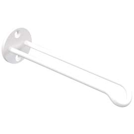 National Hardware N275-522 Plant Hanger Wall Base, 7 in L, 1-25/32 in H, Steel, White, Screw, Wall Mounting