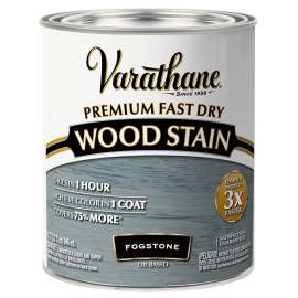 VARATHANE 370720 Premium Fast Dry Stain, Fogstone, Liquid, 1 qt
