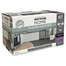 RUST-OLEUM 360101 Home Floor Coating Kit, Semi-Gloss