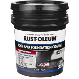 RUST-OLEUM 310 Series 302245 Roof and Foundation Coating, 5 gal Pail, Liquid