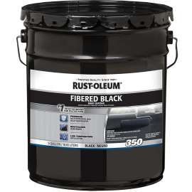 RUST-OLEUM 350 Series 301999 Roof Coating, Black, 4.75 gal Pail, Liquid