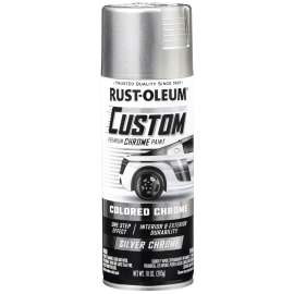 RUST-OLEUM AUTOMOTIVE 340558 Premium Custom Paint, Chrome, Silver, 10 oz, Aerosol Can