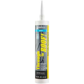 Through The Roof! 14035 Sealant, White, Liquid, 10.5 oz Cartridge