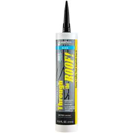 Through The Roof! 14060 Roof Sealant, Black, 10.5 oz