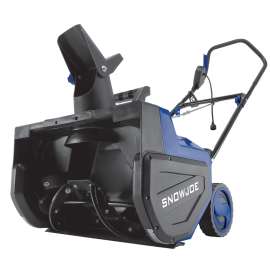 Snow Joe SJ626E Snow Thrower, 14.5 A, 1-Stage, 22 in W Cleaning, 25 ft Throw, Blue