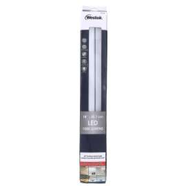 Westek Pro Pivot PPCCT-L18W Under Cabinet Strip Light, 120 VAC, 14.5 W, LED Lamp, 1080 Lumens, White Fixture