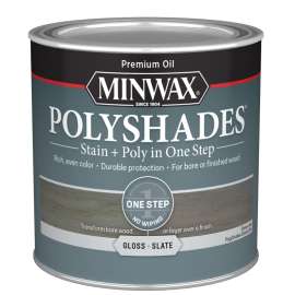 STAIN WOOD GLOSS SLATE 1/2PT