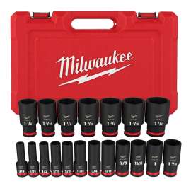 Milwaukee SHOCKWAVE Impact Duty 49-66-7012 Socket Set, Chrome Molybdenum Steel