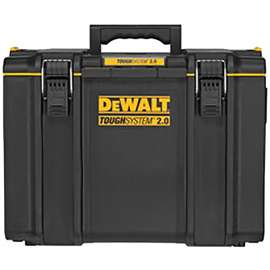 DeWALT ToughSystem 2.0 Series DWST08400 Extra Large Tool Box, 110 lb, Plastic, Black