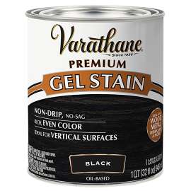 VARATHANE 358176 Premium Stain, Black, Gel, Paste, 1 qt